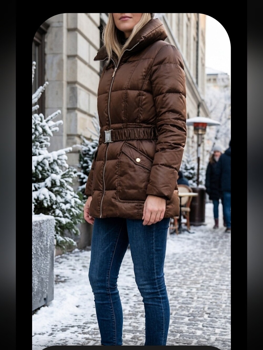 LAUNDRY Brown Parka Coat Size:  Medium